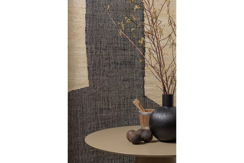 Prinka Runt Matbord 120 cm med Metallutseende - Beige - Möbler - Bord & matgrupp - Matbord & köksbord