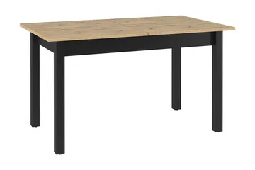 Quant Utdragbart Rektangulärt Matbord 146 cm med Trä- och Ekutseende - Svart|Brun - Möbler - Bord & matgrupp - Matbord & köksbord