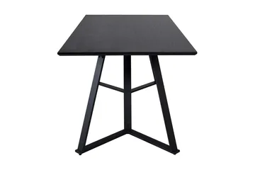 Rajadell Rektangulärt Matbord 180 cm med Mörkt Trä- och Metallutseende - Svart - Möbler - Bord & matgrupp - Matbord & köksbord