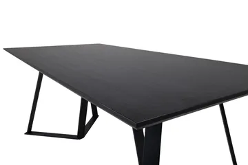 Rajadell Rektangulärt Matbord 180 cm med Mörkt Trä- och Metallutseende - Svart - Möbler - Bord & matgrupp - Matbord & köksbord