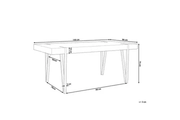 Roundtop Matbord 150x90 cm - Brun - Möbler - Bord & matgrupp - Matbord & köksbord