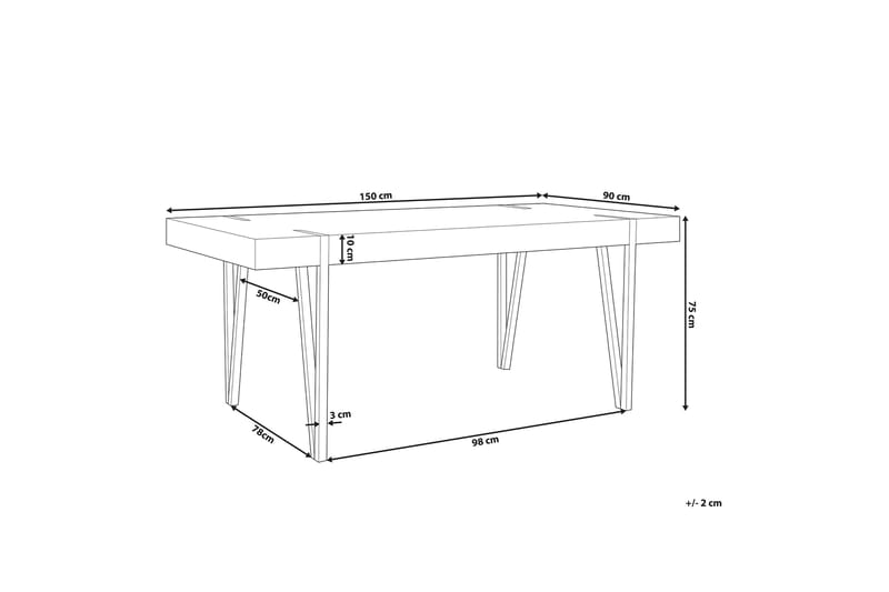 Roundtop Matbord 150x90 cm - Brun - Möbler - Bord & matgrupp - Matbord & köksbord