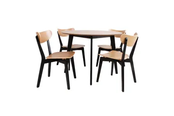 Roxby Matbord 105 cm Ek/Svart - Möbler - Bord & matgrupp - Matbord & köksbord