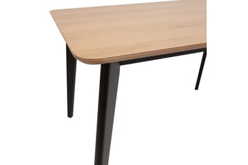 Roxby Rektangulärt Matbord 120x80 cm i Trä med Metallben - Svart|Brun - Möbler - Bord & matgrupp - Matbord & köksbord