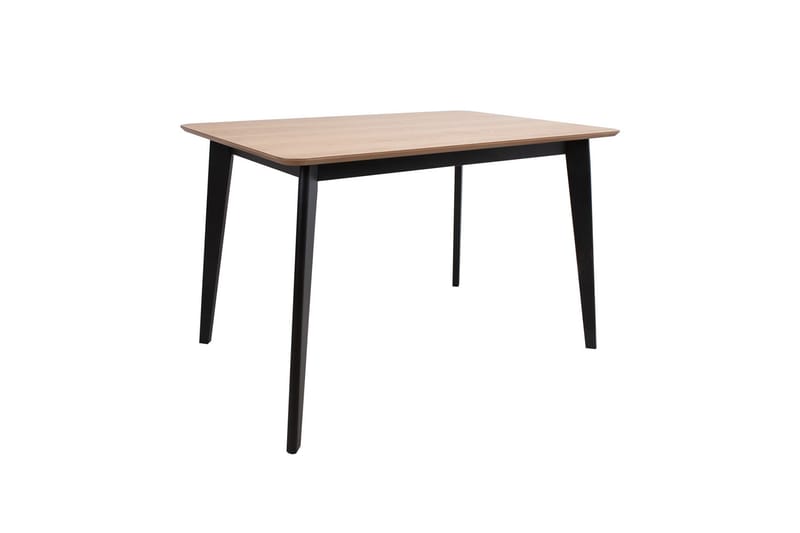 Roxby Rektangulärt Matbord 120x80 cm i Trä med Metallben - Svart|Brun - Möbler - Bord & matgrupp - Matbord & köksbord