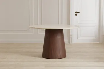 Runt matbord Lanzo 120 cm - Beige - Möbler - Bord & matgrupp - Matbord & köksbord