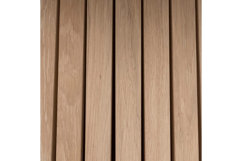 Saku Runt Matbord 120 cm med Trä- och Ekutseende - Vit - Möbler - Bord & matgrupp - Matbord & köksbord