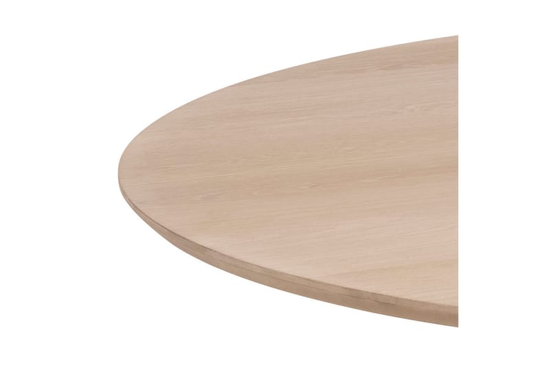 Saku Runt Matbord 120 cm med Trä- och Ekutseende - Vit - Möbler - Bord & matgrupp - Matbord & köksbord