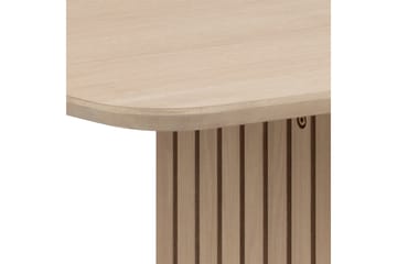Saku Stort Rektangulärt Matbord 220 cm med Trä- och Ekutseende - Vit - Möbler - Bord & matgrupp - Matbord & köksbord