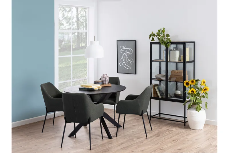 Sanae Matbord 105 cm Rund - Svart - Möbler - Bord & matgrupp - Matbord & köksbord