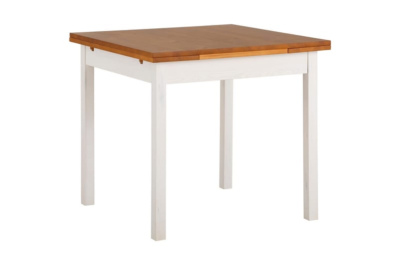 Scapa Förlängningsbart Matbord 80-120 cm, Vit/Brun