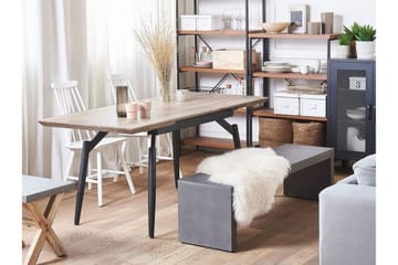 Semisa Matbord 180 cm - Mörkbrun/Svart - Möbler - Bord & matgrupp - Matbord & köksbord