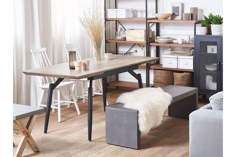 Semisa Matbord 180 cm - Mörkbrun/Svart - Möbler - Bord & matgrupp - Matbord & köksbord