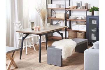 Semisa Matbord 180 cm - Mörkbrun/Svart - Möbler - Bord & matgrupp - Matbord & köksbord