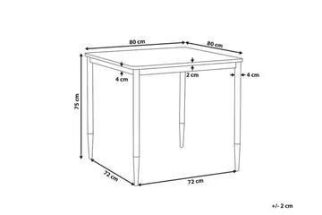 Shalford Matbord 80 cm - Svart/Guld - Möbler - Bord & matgrupp - Matbord & köksbord