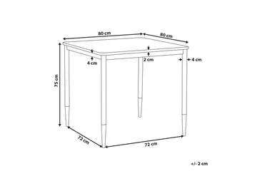 Shalford Matbord 80 cm - Svart/Guld - Möbler - Bord & matgrupp - Matbord & köksbord