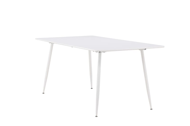 Silar Rektangulärt Matbord 180 cm med Metallutseende - Vit - Möbler - Bord & matgrupp - Matbord & köksbord