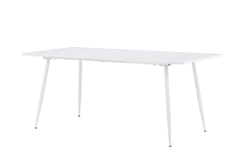 Silar Rektangulärt Matbord 180 cm med Metallutseende - Vit - Möbler - Bord & matgrupp - Matbord & köksbord