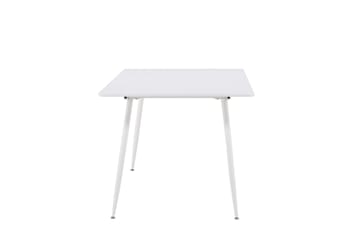 Silar Rektangulärt Matbord 180 cm med Metallutseende - Vit - Möbler - Bord & matgrupp - Matbord & köksbord