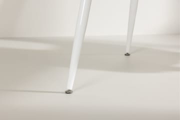 Silar Rektangulärt Matbord 180 cm med Metallutseende - Vit - Möbler - Bord & matgrupp - Matbord & köksbord