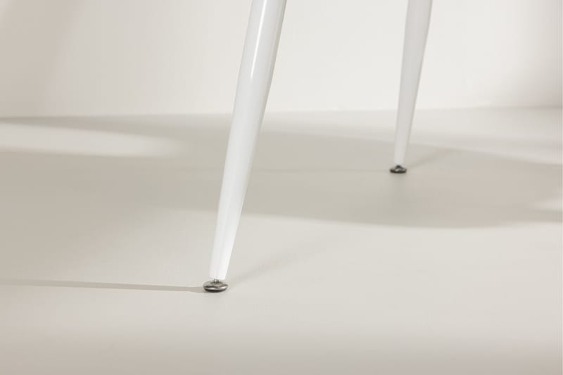 Silar Rektangulärt Matbord 180 cm med Metallutseende - Vit - Möbler - Bord & matgrupp - Matbord & köksbord