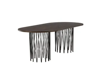 Stone Matbord 220x100x74 cm Oval - Brun - Möbler - Bord & matgrupp - Matbord & köksbord