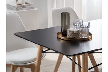 Stracke Rektangulärt Matbord 140 cm i Trä - Svart - Möbler - Bord & matgrupp - Matbord & köksbord