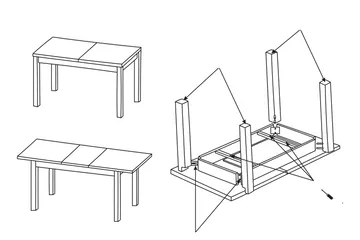 Tabell Förlängningsbart matbord 160 cm - Trä/Natur - Möbler - Bord & matgrupp - Matbord & köksbord
