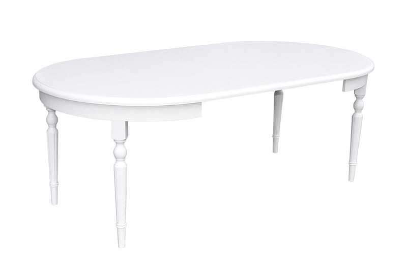Tabell Runt Matbord 110 cm i Målat Trä - Vit - Möbler - Bord & matgrupp - Matbord & köksbord