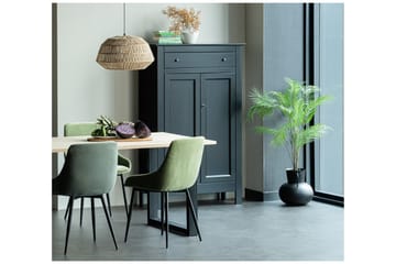 Tablo Matbord U-Formade Ben 160 cm Obehandlat - Ek/Svart - Möbler - Bord & matgrupp - Matbord & köksbord