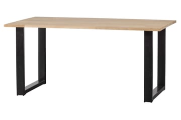 Tablo Matbord U-Formade Ben 160 cm Obehandlat - Ek/Svart - Möbler - Bord & matgrupp - Matbord & köksbord