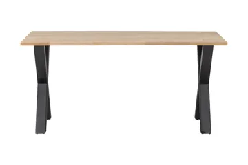 Tablo Matbord X-Formade Ben 180 cm Obehandlat - Ek/Svart - Möbler - Bord & matgrupp - Matbord & köksbord