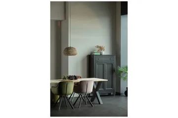 Tablo Matbord X-Formade Ben 200 cm - Ek/Svart - Möbler - Bord & matgrupp - Matbord & köksbord