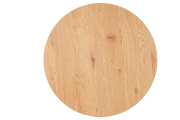 Thaleia Matbord 100 cm Runt - Ek/Mattsvart - Möbler - Bord & matgrupp - Matbord & köksbord