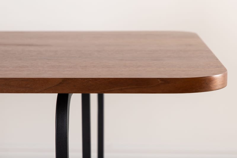 Uno Matbord 200 cm - Valnötsbrun/Svart - Möbler - Bord & matgrupp - Matbord & köksbord