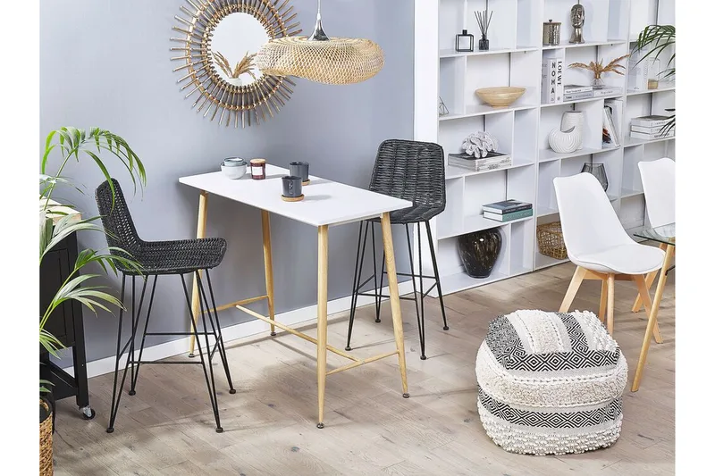 Vechas Matbord 90 cm - Vit/Ljust Trä - Möbler - Bord & matgrupp - Matbord & köksbord