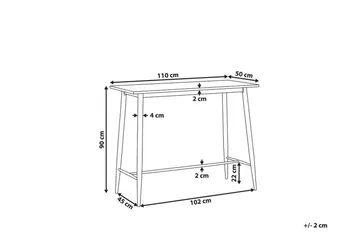 Vechas Matbord 90 cm - Vit/Ljust Trä - Möbler - Bord & matgrupp - Matbord & köksbord