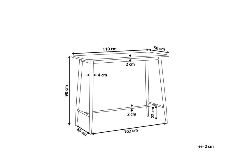 Vechas Matbord 90 cm - Vit/Ljust Trä - Möbler - Bord & matgrupp - Matbord & köksbord