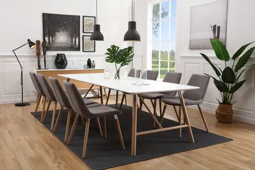 Waltham Förlängningsbart Matbord 180 cm - Vit/Ek - Möbler - Bord & matgrupp - Matbord & köksbord