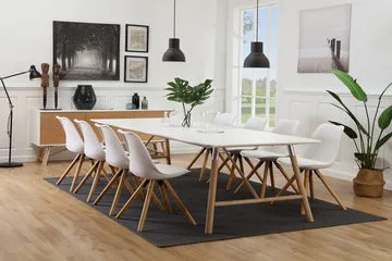 Waltham Förlängningsbart Matbord 180 cm - Vit/Ek - Möbler - Bord & matgrupp - Matbord & köksbord