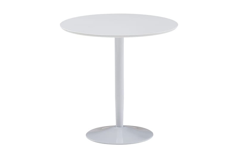 Wilhem Litet Runt Matbord 80 cm i Målad MDF, Vit