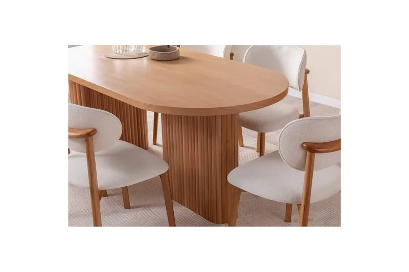 Matbord Karela Bok - Mediumfärgat trä - Möbler - Bord & matgrupp - Matbord & köksbord