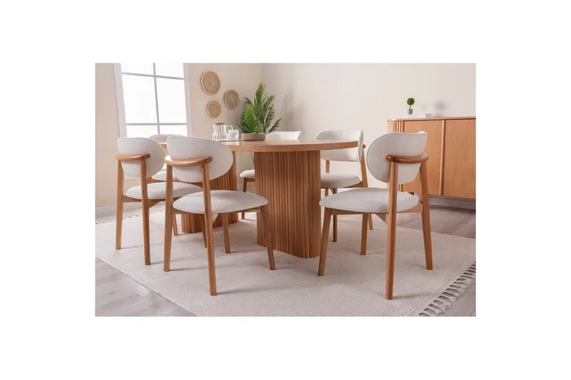 Matbord Karela Bok - Mediumfärgat trä - M öbler - Bord & matgrupp - Matbord & köksbord