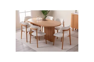 Matbord Karela Bok - Mediumfärgat trä - Möbler - Bord & matgrupp - Matbord & köksbord