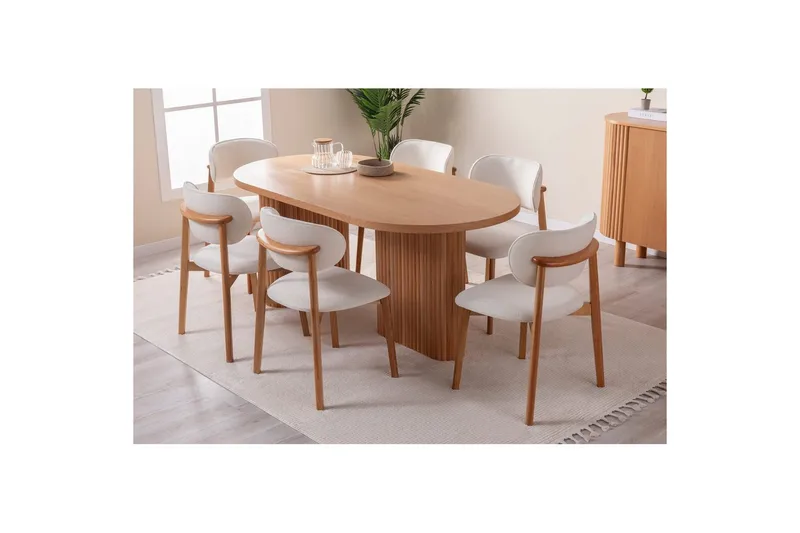 Matbord Karela Bok - Mediumfärgat trä - Möbler - Bord & matgrupp - Matbord & köksbord