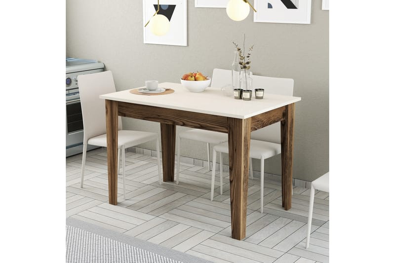 Matbord Levents 110x72 cm Brun/Beige - Hanah Home - Matbord & köksbord