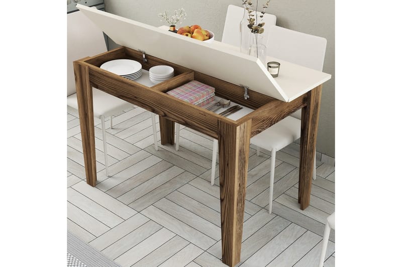 Levents Matbord 110x72 cm Brun/Beige - Hanah Home - Möbler - Bord & matgrupp - Matbord & köksbord