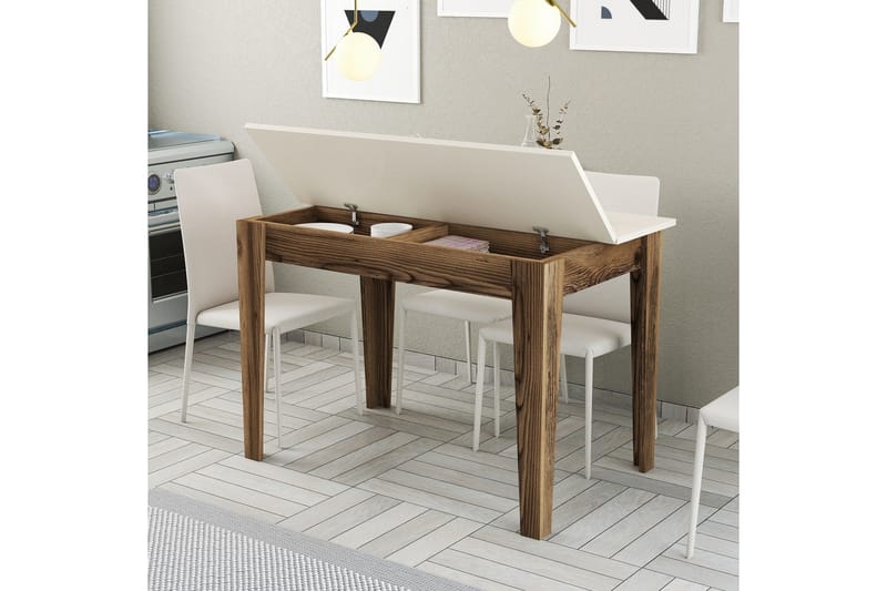 Levents Matbord 110x72 cm Brun/Beige - Hanah Home - Möbler - Bord & matgrupp - Matbord & köksbord