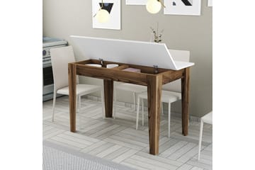 Matbord Levents 110x72 cm Brun/Vit - Hanah Home - Möbler - Bord & matgrupp - Matbord & köksbord