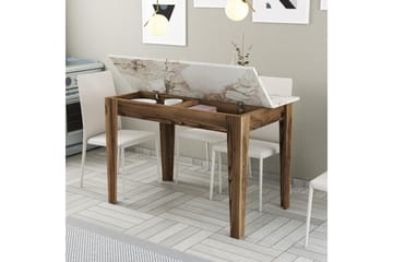 Matbord Levents 110x72 cm Brun/Vit - Hanah Home - Möbler - Bord & matgrupp - Matbord & köksbord